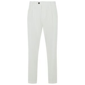 Eleventy White Cotton Pants Men